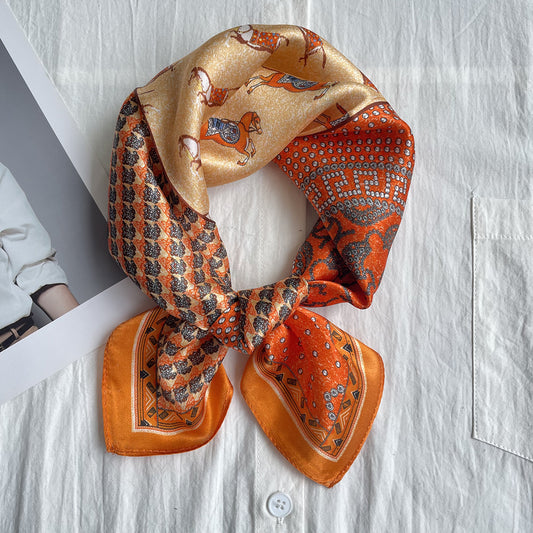 シルクスカーフ高品質ファッション日焼け止めスカーフエレガント気質スカーフ