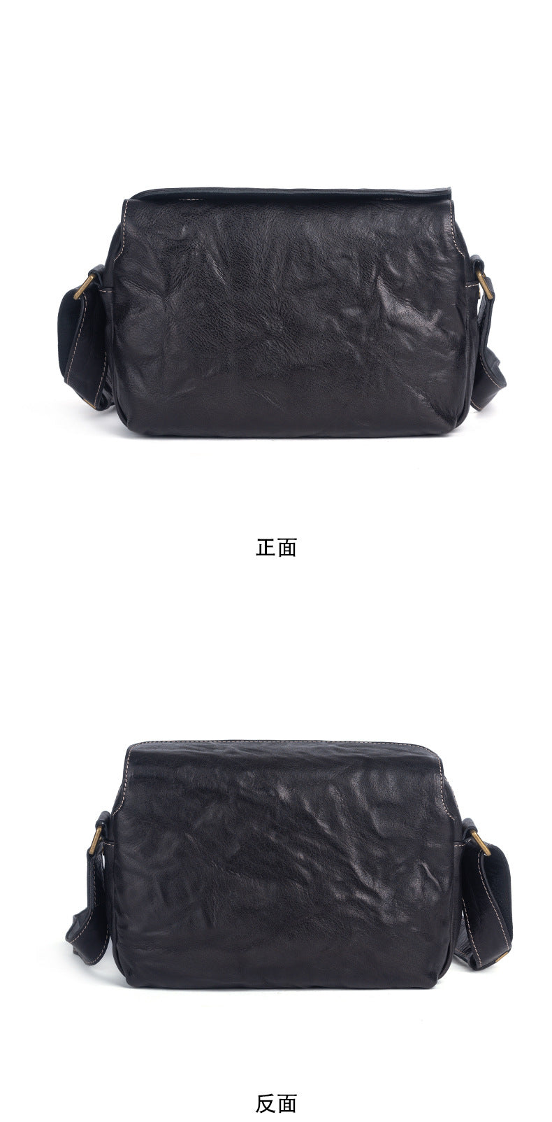 メンズショルダーバッグ牛革本革製レトロ男性斜めがけバッグ