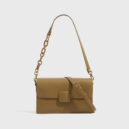 アクリルチェーンバック高級感の本革レディースバッグ流行ファッション斜め掛けわきの下バッグ ショルダーバッグ.ポシェット