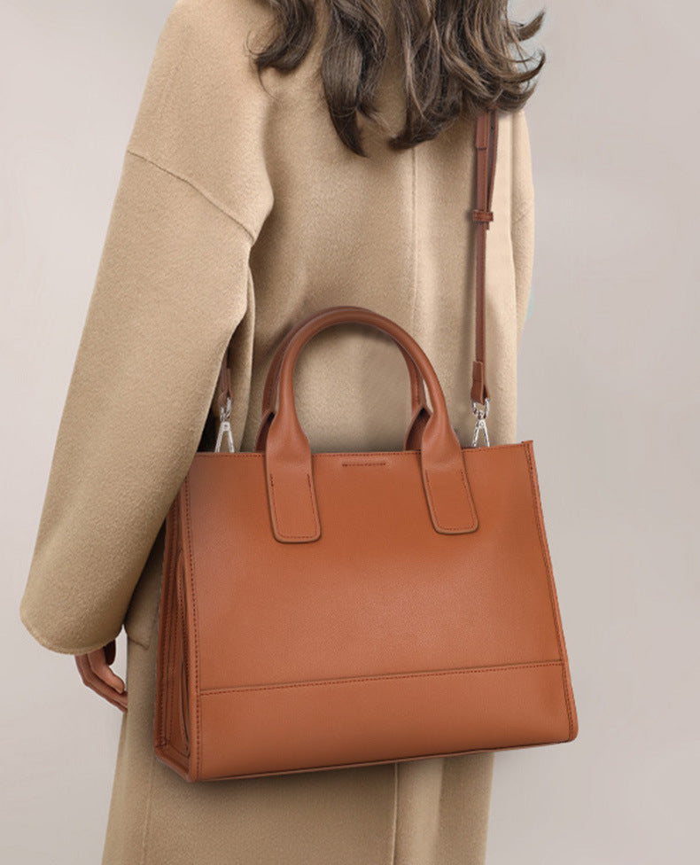 大容量レディースバッグ牛革通勤ハンドバッグファッション高品質ショルダーバッグ気質エレガントハンドバッグ.カバン