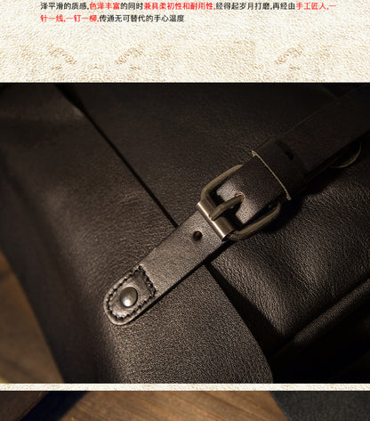 メンズメッセンジャーバッグ韩国ファッションカジュアル手作り牛皮本革製男性斜めがけショルダーバッグ