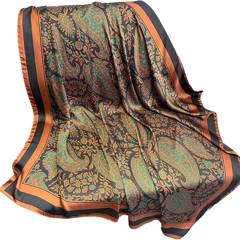 スカーフスカーフカシューナッツ花薄手の日焼け止めストール気質大きなスカーフ