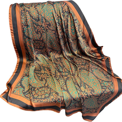 スカーフスカーフカシューナッツ花薄手の日焼け止めストール気質大きなスカーフ