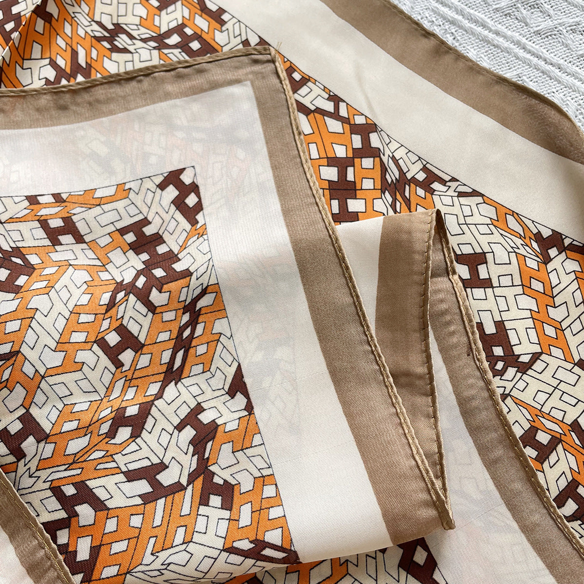 スカーフレディース薄手日焼け止めジョーゼットマフラーネックガードプロネッカチーフサテンマフラー