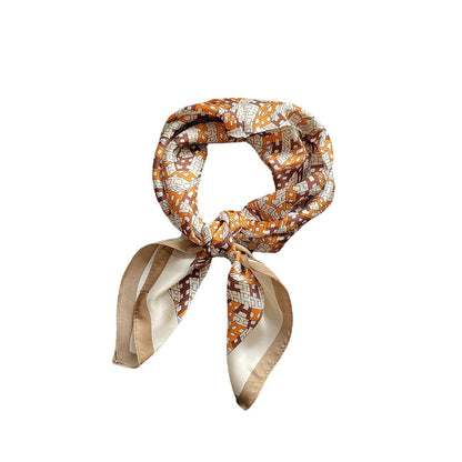 スカーフレディース薄手日焼け止めジョーゼットマフラーネックガードプロネッカチーフサテンマフラー