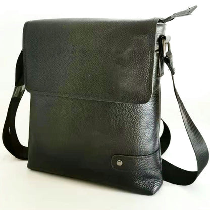 メンズショルダーバッグ牛革本革製韩国ファッションビジネスカジュアル男性用斜めがけバッグ