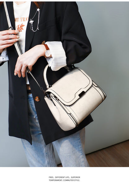 本革女性バッグファッションハンドバッグ何とでも合う斜め掛けバッグブロードバンド牛革ハンドバッグ.カバン