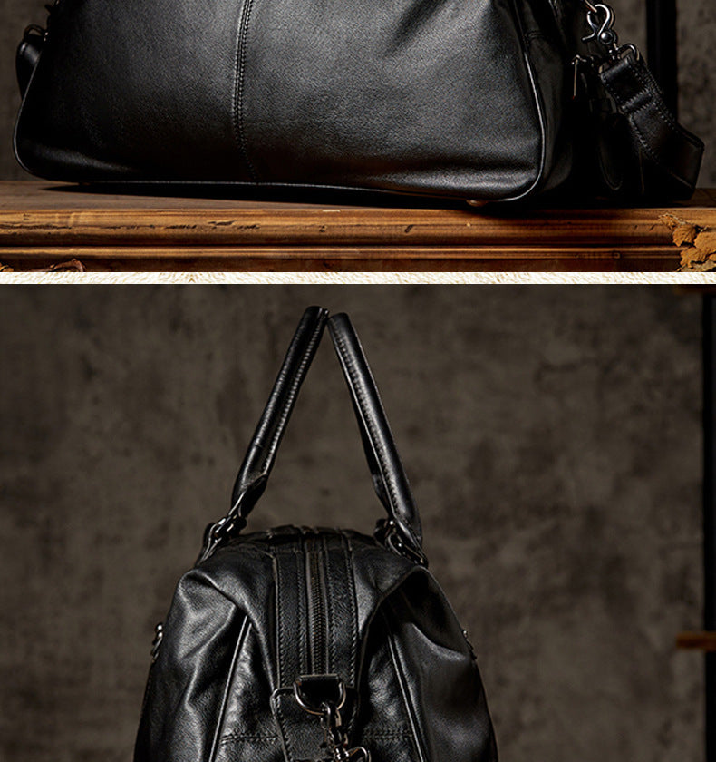 メンズ旅行かばん 手作業牛革本革製 大容量手提げかばん 出張旅行 短距離 荷物かばん 男性ショルダーバッグ斜めがけバッグ
