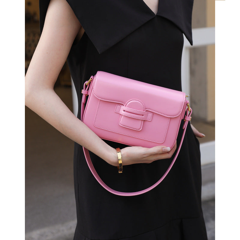 本革レディースバッグわきの下バッグ牛革斜め掛けバッグレトロメッセンジャーバッグ 何とでも合うショルダーバッグ.ポシェット