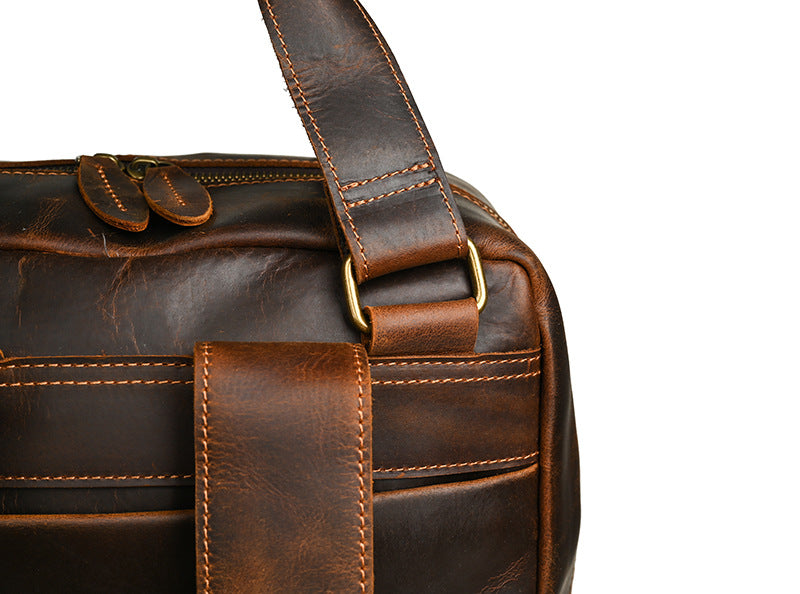 メンズリュック牛革本革製大容量アウトドアカジュアル男性用旅行かばんパソコンバッグ