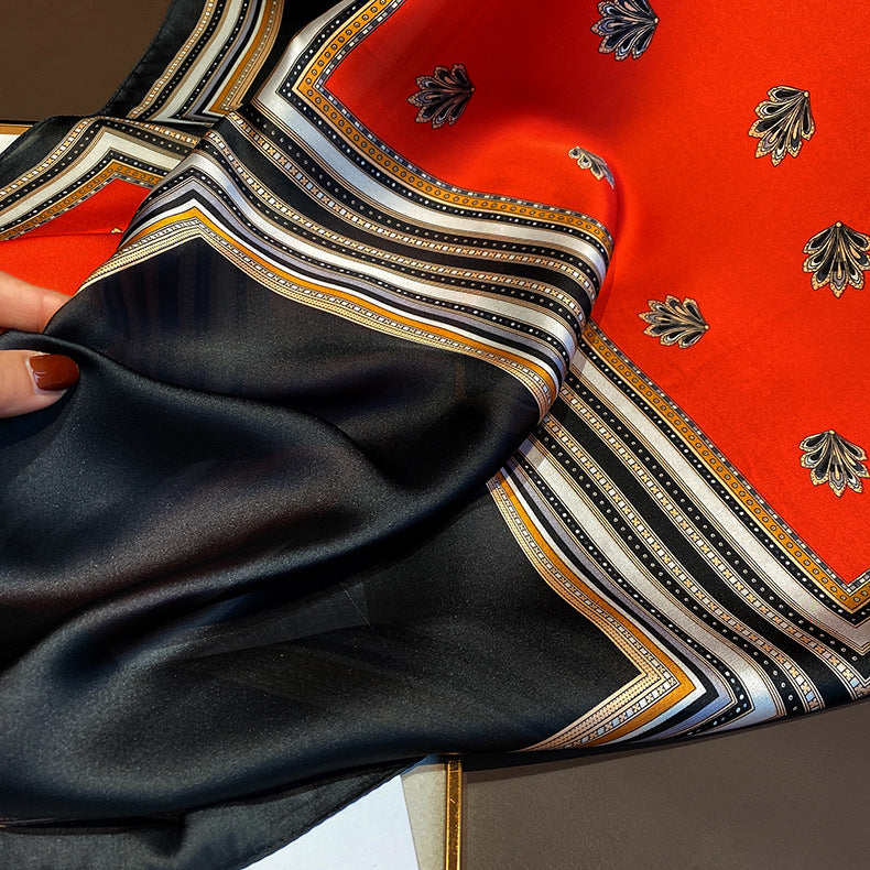 スカーフレディースプリント柄ロングストールファッションスカーフプリント両用マフラー気質