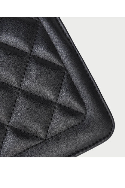 本革バッグレディース斜め掛けバッグチェック柄チェーンバッグスクエアバッグファッション何とでも合うショルダーバッグ.ポシェット