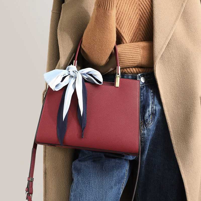 女性のハンドバッグ斜め掛けバッグ大容量高級感のファッション 本革カジュアルショルダーバッグ気質ハンドバッグ.カバン