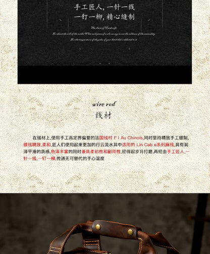 メンズリュック手作り牛革本革製クレイジー・ホースレトロ大容量 パソコンバッグカジュアルファッション出張旅行かばん