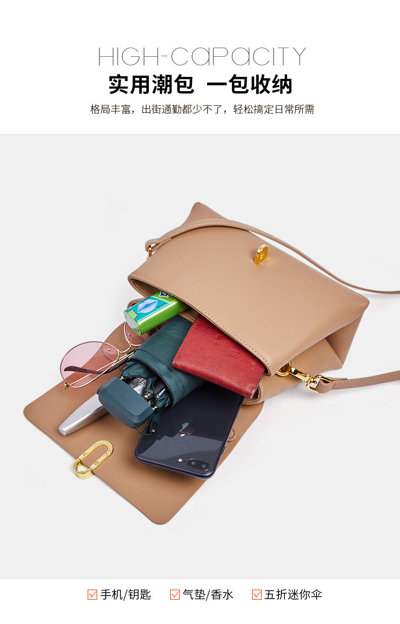 レディースバッグファッション本革ハンドバッグ流行ショルダーバッグ大容量エレガント通勤 何とでも合うハンドバッグ.カバン