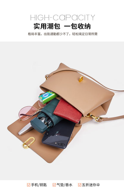 レディースバッグファッション本革ハンドバッグ流行ショルダーバッグ大容量エレガント通勤 何とでも合うハンドバッグ.カバン