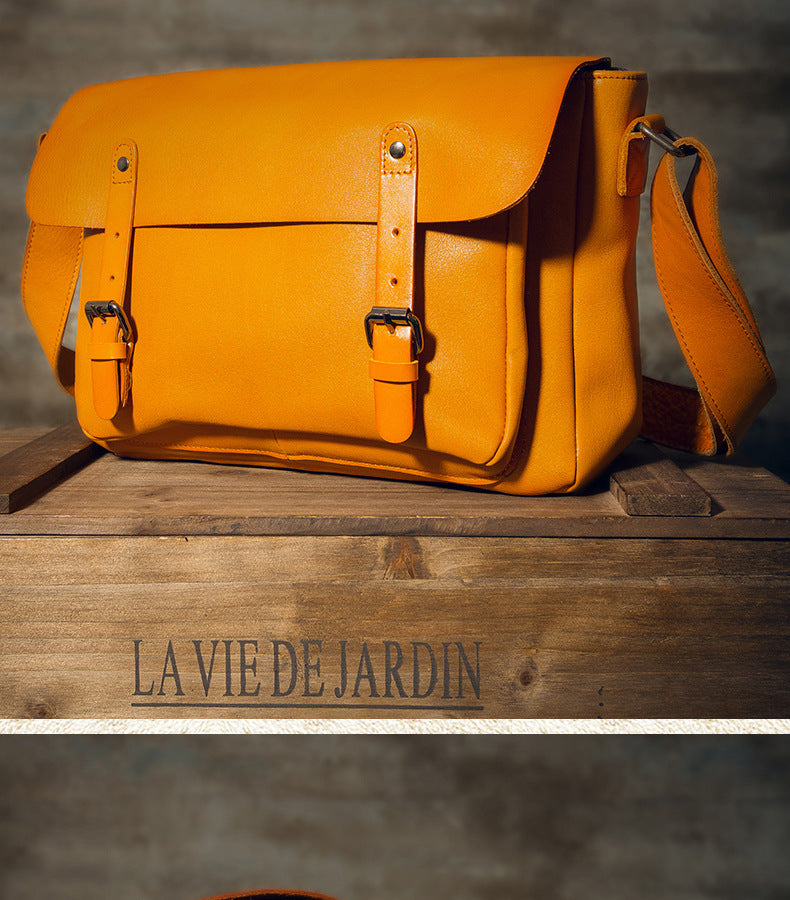 メンズメッセンジャーバッグ韩国ファッションカジュアル手作り牛皮本革製男性斜めがけショルダーバッグ