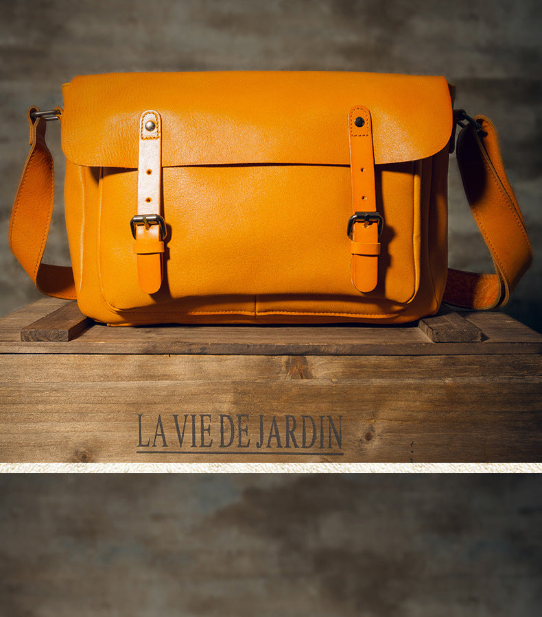 メンズメッセンジャーバッグ韩国ファッションカジュアル手作り牛皮本革製男性斜めがけショルダーバッグ