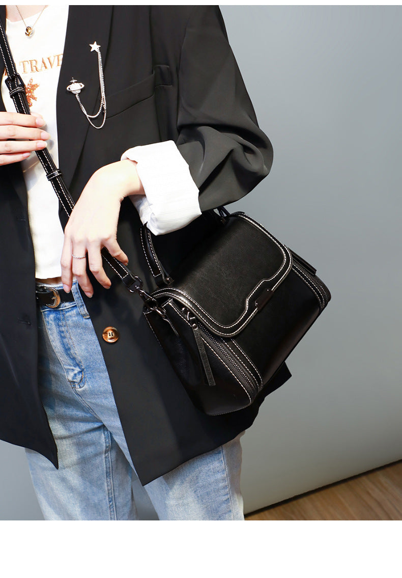 本革女性バッグファッションハンドバッグ何とでも合う斜め掛けバッグブロードバンド牛革ハンドバッグ.カバン