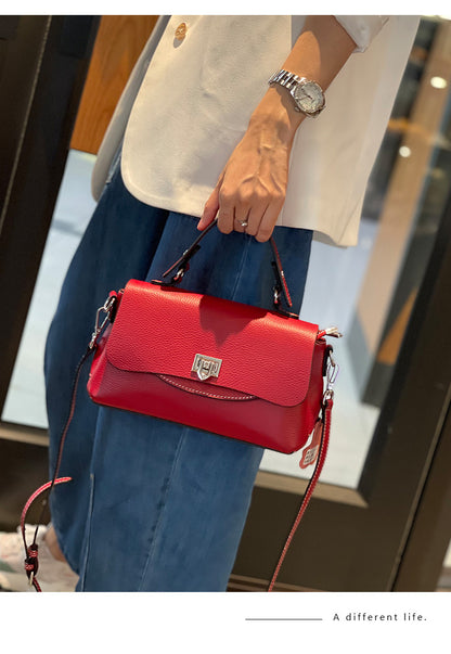 本革レディースバッグおしゃれなハンドバッグ何とでも合うボストンバッグ大容量通勤ショルダーバッグ.ポシェット