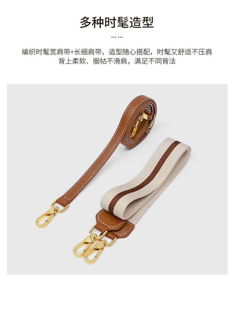 女性のハンドバッグ本革の高級感ショルダーバッグブロードバンドファッション何とでも合うハンドバッグ.カバン