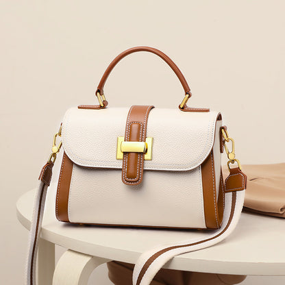 女性のハンドバッグ本革の高級感ショルダーバッグブロードバンドファッション何とでも合うハンドバッグ.カバン