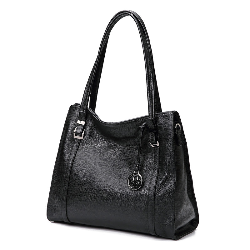 レディースバッグおしゃれ本革大容量トートバッグ牛革シンプル大きなバッグエレガントショルダーバッグ.ポシェット