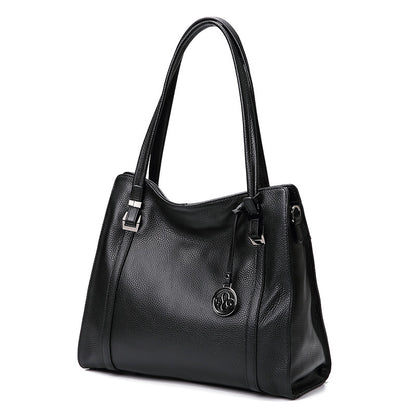 レディースバッグおしゃれ本革大容量トートバッグ牛革シンプル大きなバッグエレガントショルダーバッグ.ポシェット