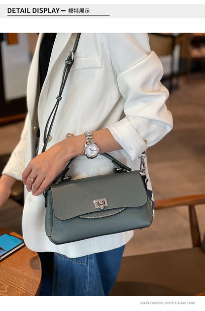 本革レディースバッグおしゃれなハンドバッグ何とでも合うボストンバッグ大容量通勤ショルダーバッグ.ポシェット