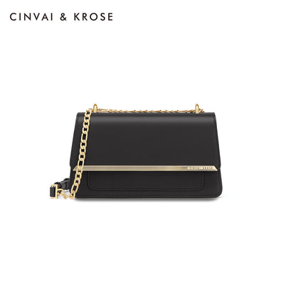 レディースチェーンバッグ本革ファッショントレンド斜め掛けバッグスクエアバッグ気質通勤ショルダーバッグ.ポシェット