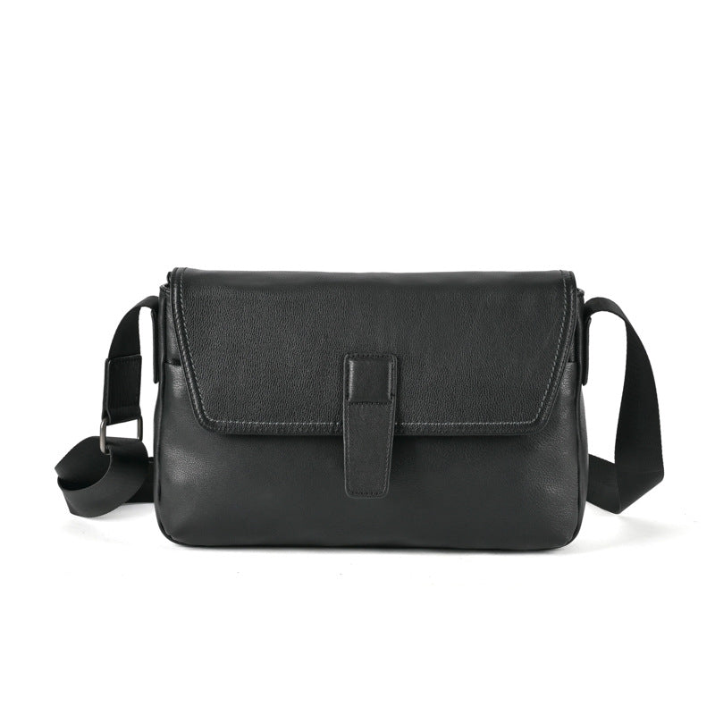 メンズショルダーバッグ牛革本革製カジュアルビジネス 男性斜めがけバッグ