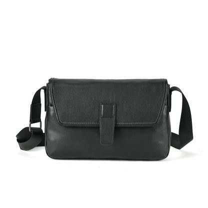 メンズショルダーバッグ牛革本革製カジュアルビジネス 男性斜めがけバッグ