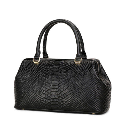 レディースバッグ鰐柄パイソン柄ハンドバッグ本革バッグ何とでも合う大容量ショルダーバッグトップ牛革ハンドバッグ.カバン