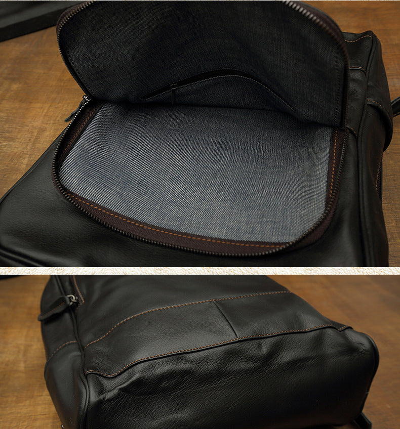メンズリュック 手作り 牛革本革製 韩国ファッション旅行かばん ビジネスパソコンバッグ