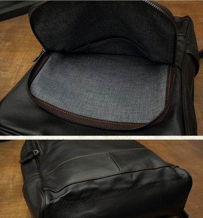 メンズリュック 手作り 牛革本革製 韩国ファッション旅行かばん ビジネスパソコンバッグ