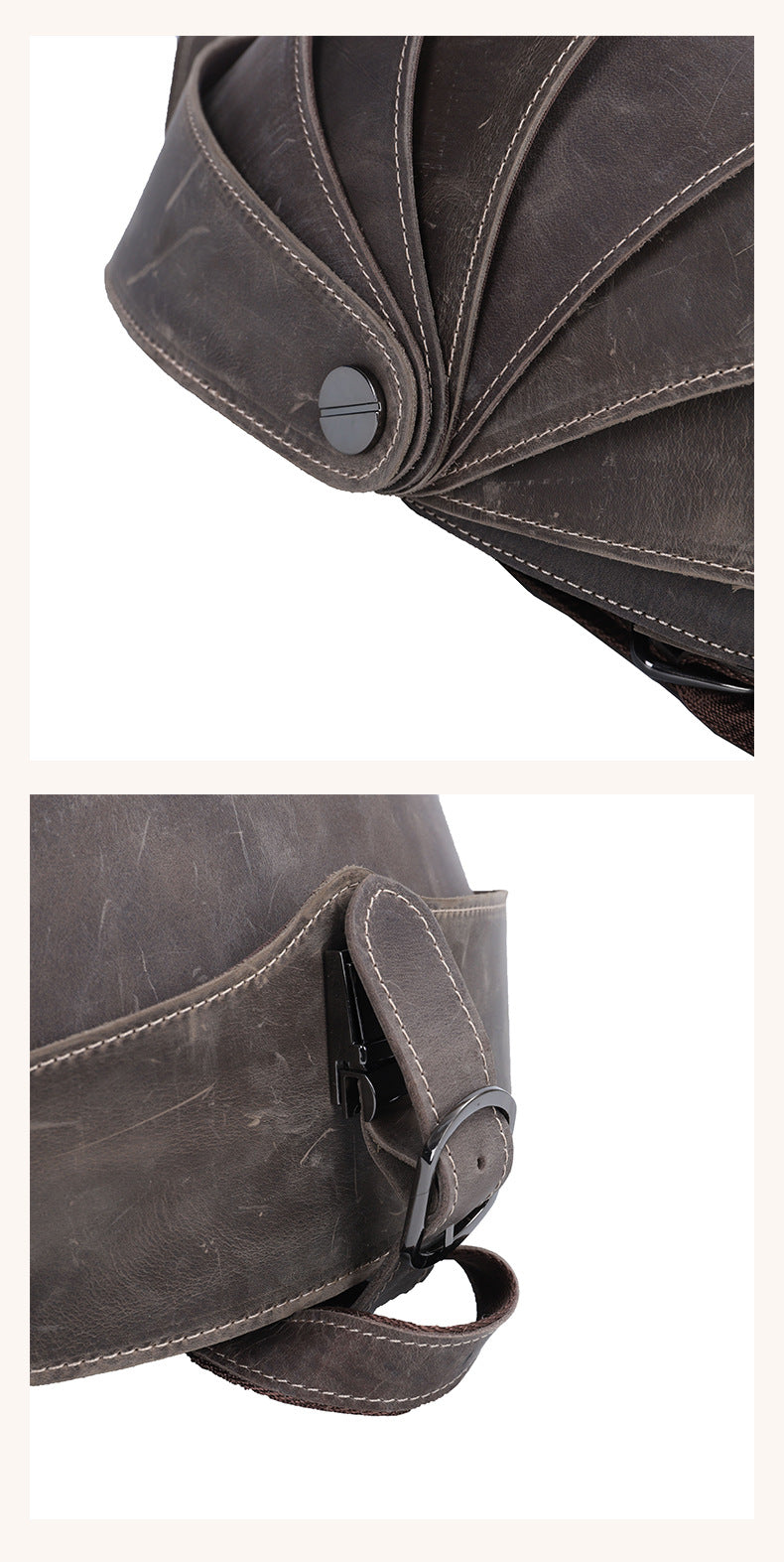 メンズリュック牛革本革製クレイジー・ホース個性ファッションビートルズカジュアル男性用旅行かばん