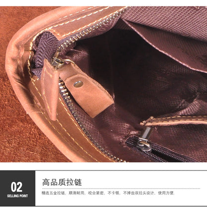 メンズブリーフケースショルダーバッグレトロビジネスハンドバッグ牛革本革製男性パソコンバッグ