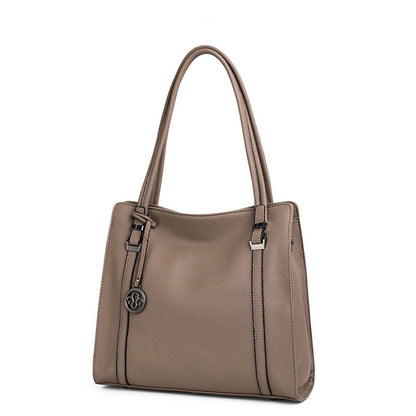 レディースバッグおしゃれ本革大容量トートバッグ牛革シンプル大きなバッグエレガントショルダーバッグ.ポシェット