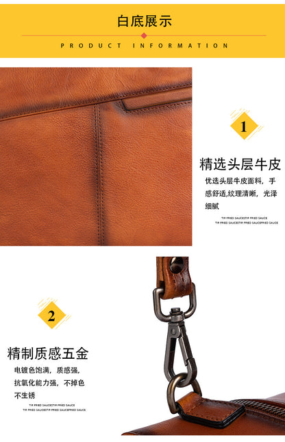 メンズ財布牛革本革製クラッチバッグレトロカジュアル男性用ハンドバッグ