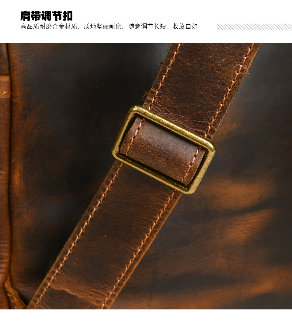 メンズリュック牛革本革製大容量アウトドアカジュアル男性用旅行かばんパソコンバッグ