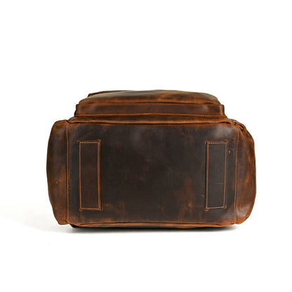 メンズリュック牛革本革製大容量アウトドアカジュアル男性用旅行かばんパソコンバッグ