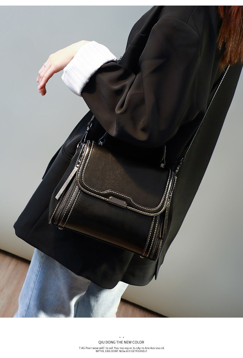 本革女性バッグファッションハンドバッグ何とでも合う斜め掛けバッグブロードバンド牛革ハンドバッグ.カバン