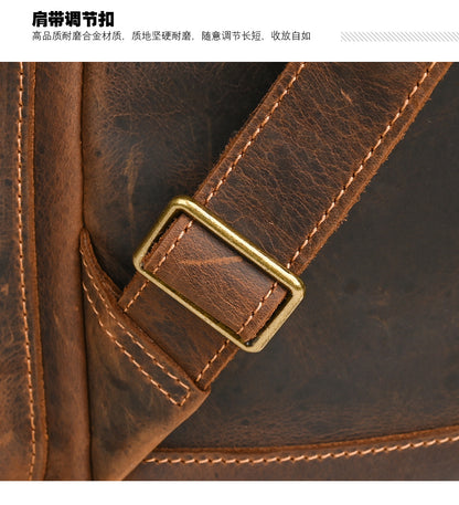 メンズリュック牛革本革製大容量アウトドアカジュアル男性用旅行かばんパソコンバッグ