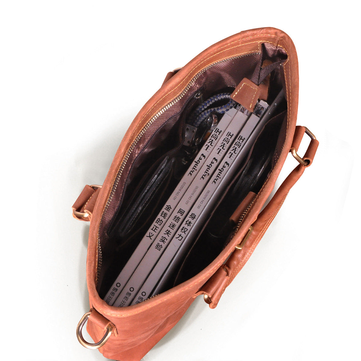 メンズブリーフケースショルダーバッグレトロビジネスハンドバッグ牛革本革製男性パソコンバッグ