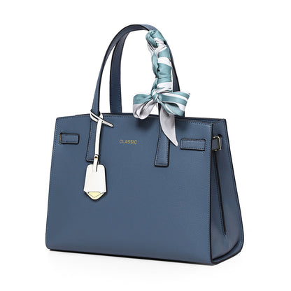 女性のハンドバッグ大容量ショルダーバッグ高級感牛革通勤OL何とでも合うシンプルハンドバッグ.カバン