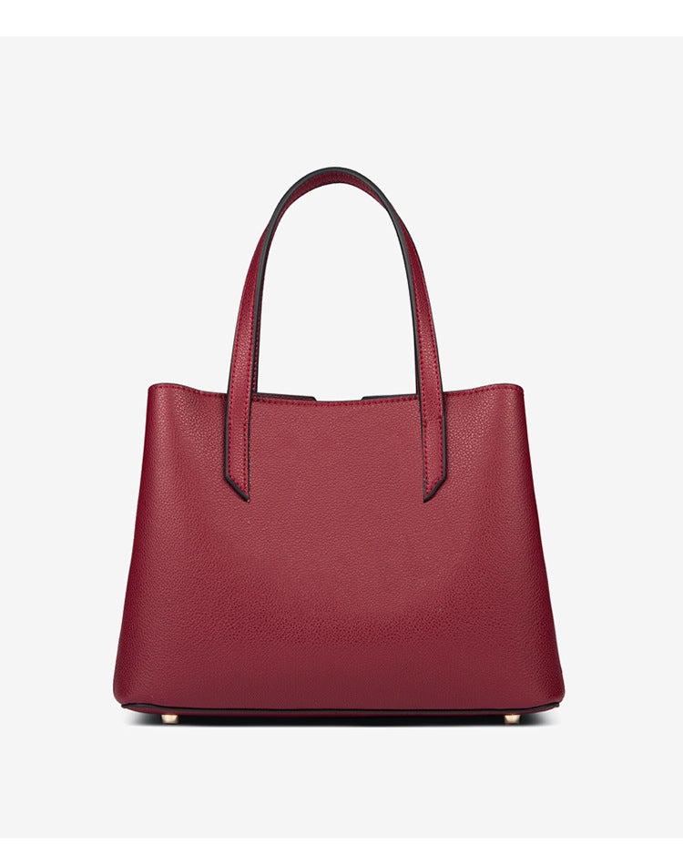 女性のハンドバッグ本革大容量斜め掛けバッグ牛革トートバッグファッション何とでも合うエレガントハンドバッグ.カバン