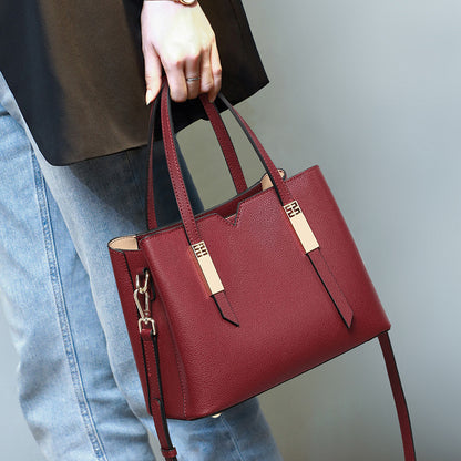 女性のハンドバッグ本革大容量斜め掛けバッグ牛革トートバッグファッション何とでも合うエレガントハンドバッグ.カバン