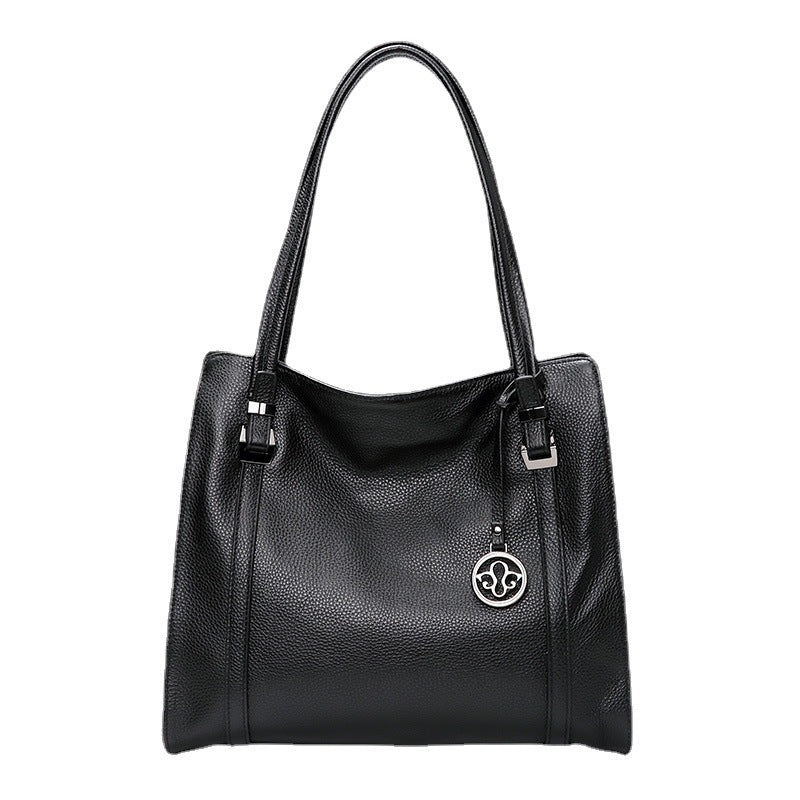 レディースバッグおしゃれ本革大容量トートバッグ牛革シンプル大きなバッグエレガントショルダーバッグ.ポシェット