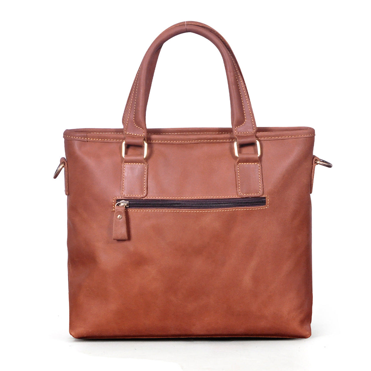 メンズブリーフケースショルダーバッグレトロビジネスハンドバッグ牛革本革製男性パソコンバッグ