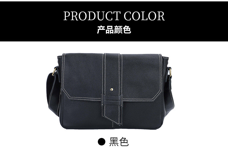メンズショルダーバッグ牛革レトロ男性用斜めがけバッグメッセンジャーバッグ 